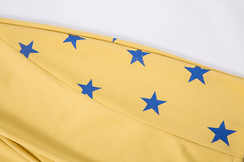 EAC–Star Print Slash Fit Sweatpants