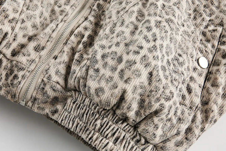 EAC–Leopard Lined Padded Jacket