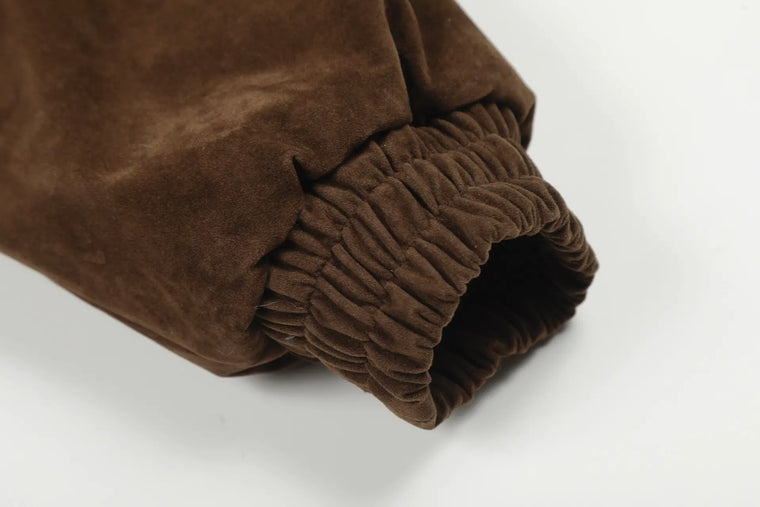 EAC–Retro Toggle Front Cropped Hooded Jacket