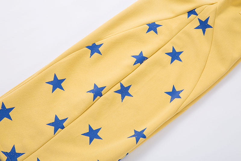 EAC–Star Print Slash Fit Sweatpants