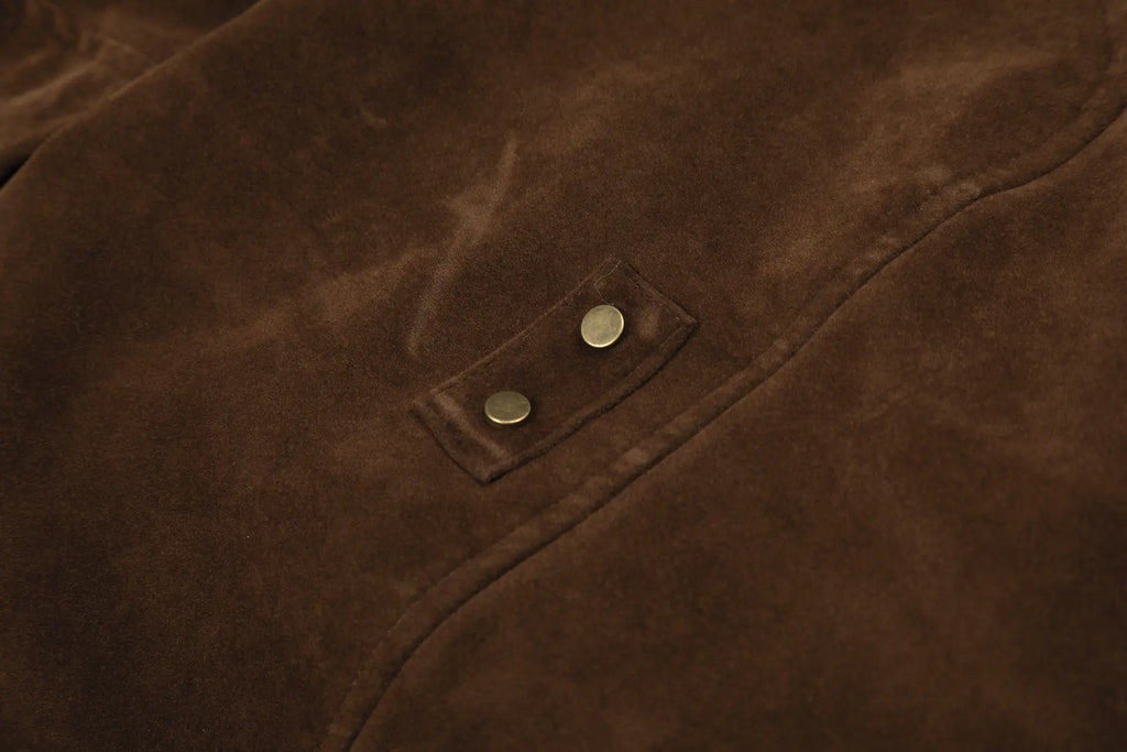 EAC–Retro Toggle Front Cropped Hooded Jacket