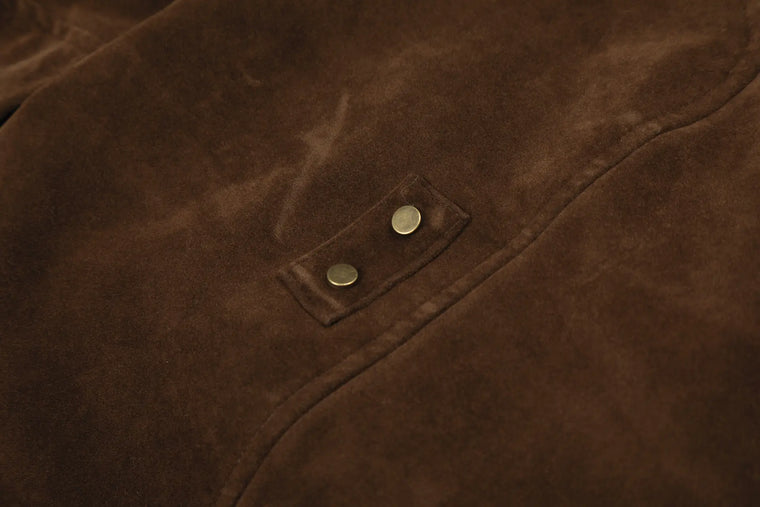 EAC–Retro Toggle Front Cropped Hooded Jacket