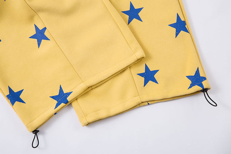 EAC–Star Print Slash Fit Sweatpants