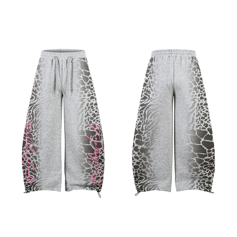 EAC–Wild Leopard Slash Fit Joggers