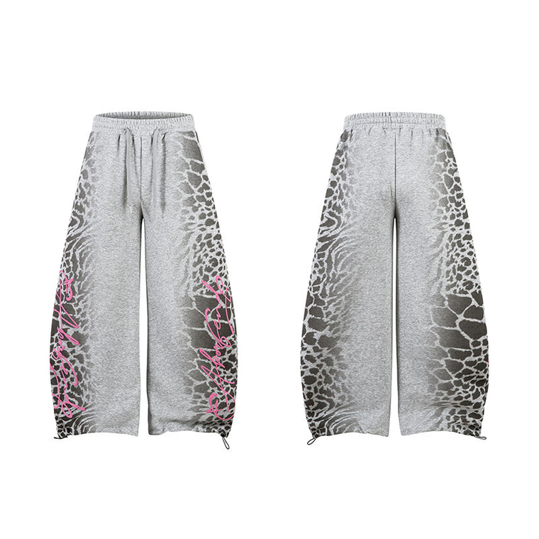 EAC–Wild Leopard Slash Fit Joggers