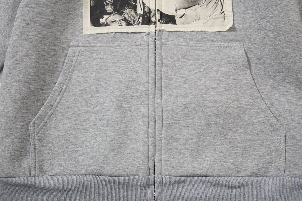 RetroPatch Zip Hoodie