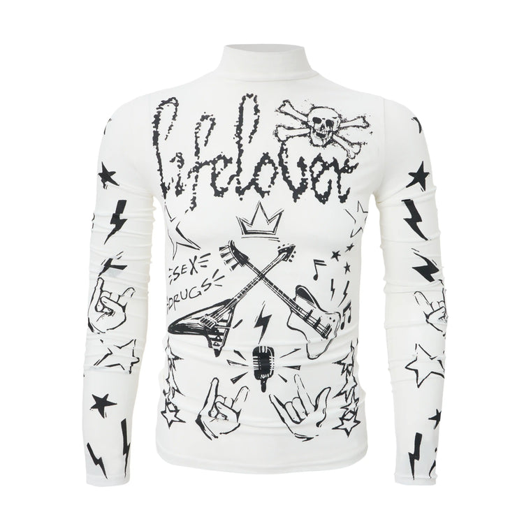 EAC – Graphic Mesh Long Sleeve Top