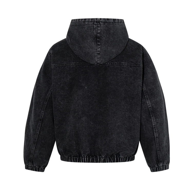 EAC – Toggle Closure Washed Denim Hoodie