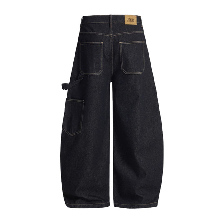 EAC – Curved Double-Knee Raw Denim Jeans