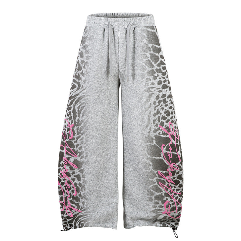 EAC–Wild Leopard Slash Fit Joggers