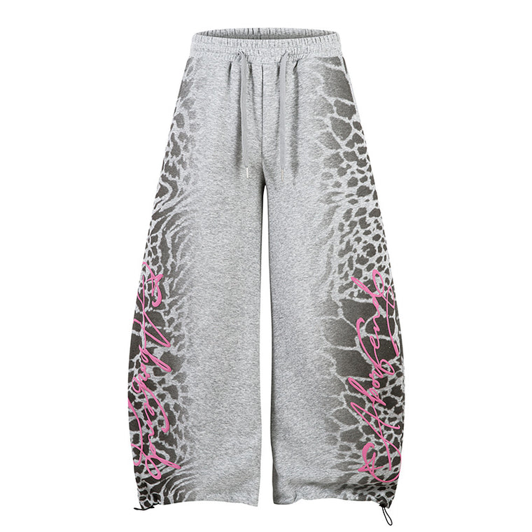 EAC–Wild Leopard Slash Fit Joggers