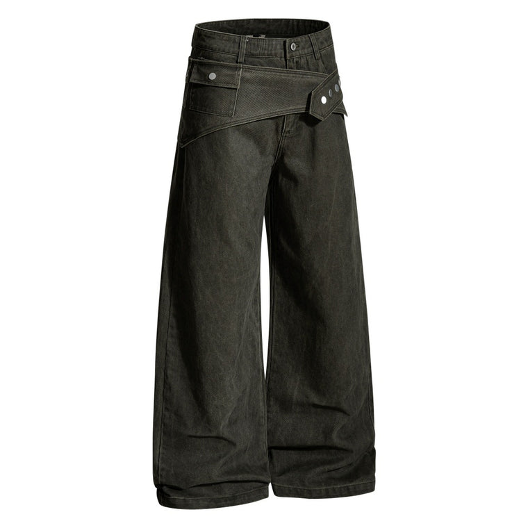 EAC – Detachable Utility Wide-Leg Jeans