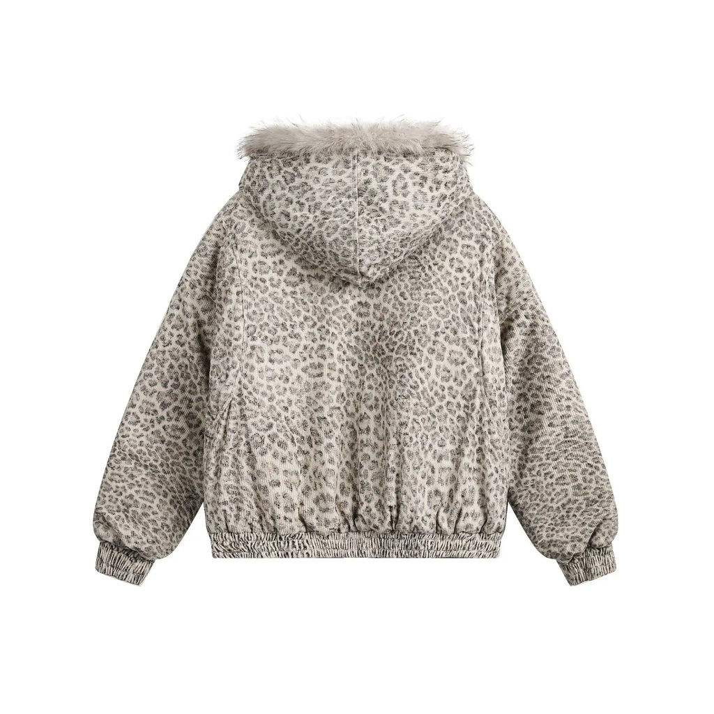 EAC–Leopard Lined Padded Jacket