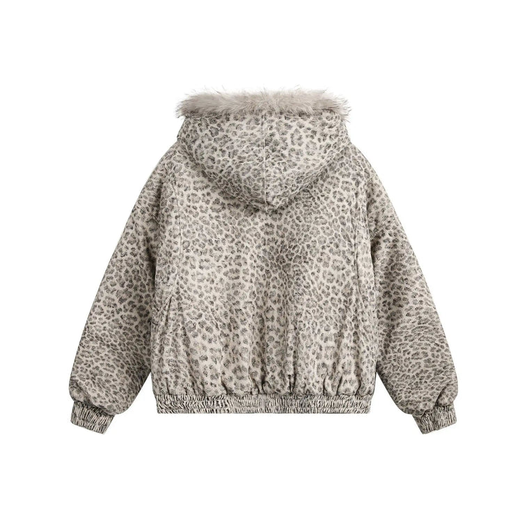 EAC–Leopard Lined Padded Jacket