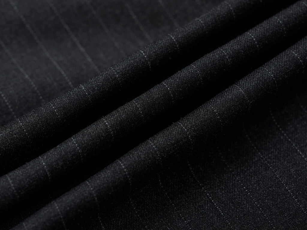 EAC–Pinstripe Wide-Leg Tailored Pants