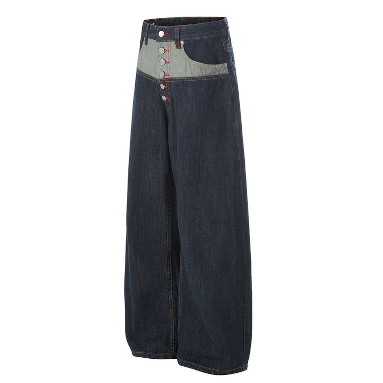 EAC – Panelled Button-Fly Jeans