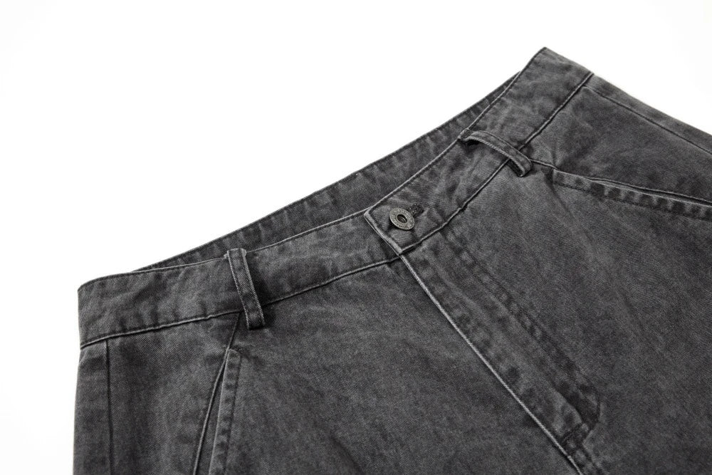 EAC – Washed Wide-Leg Denim Pants