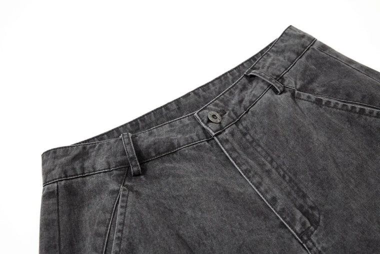 EAC – Washed Wide-Leg Denim Pants