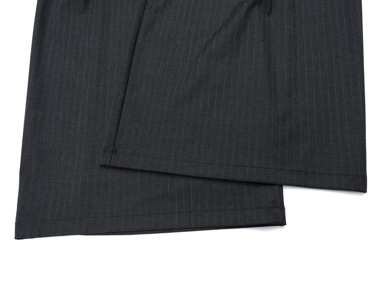 EAC–Pinstripe Wide-Leg Tailored Pants