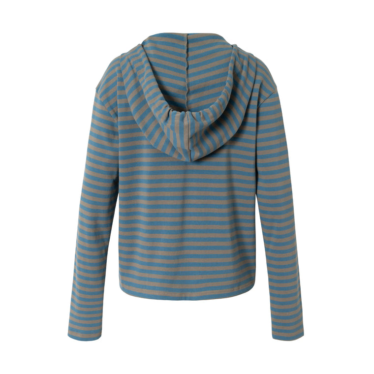 EAC–Relaxed Striped Hoodie