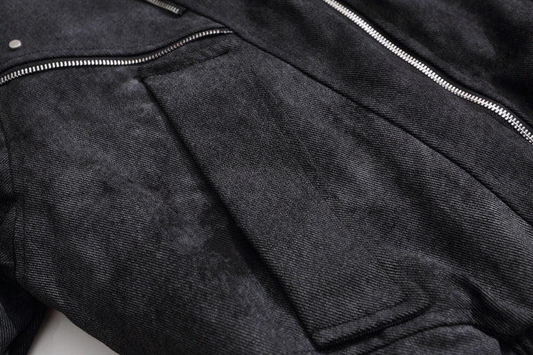 EAC–Faux Fur Collar Cropped Padded Jacket