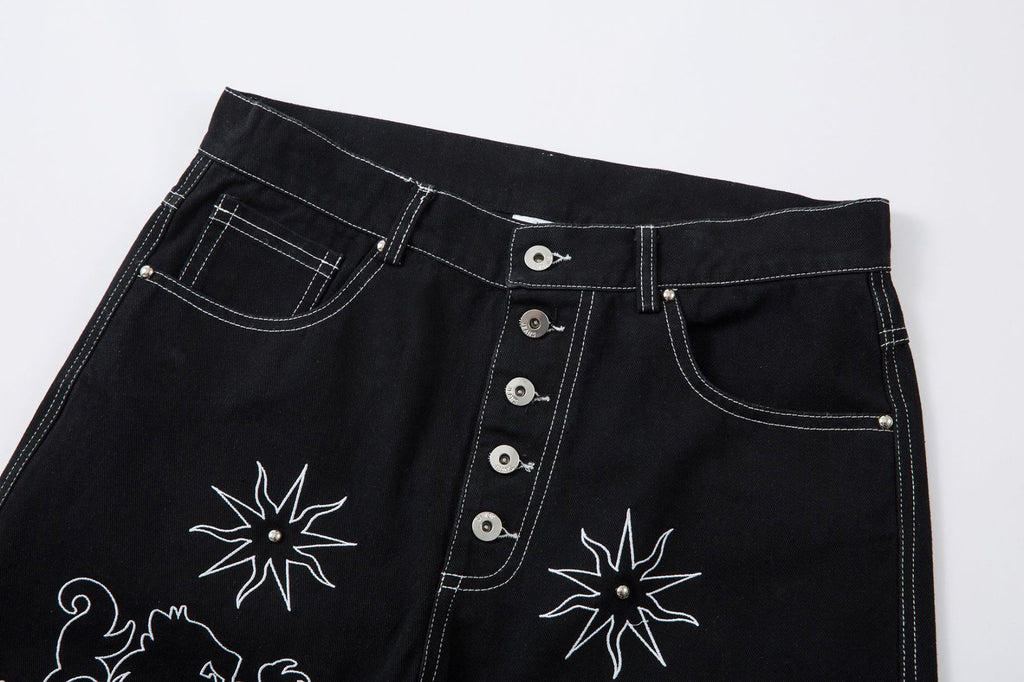 HeavyThread Wide-Leg Jeans