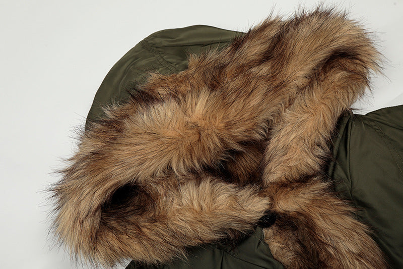 EAC–Faux Fur Trim Puffer Jacket