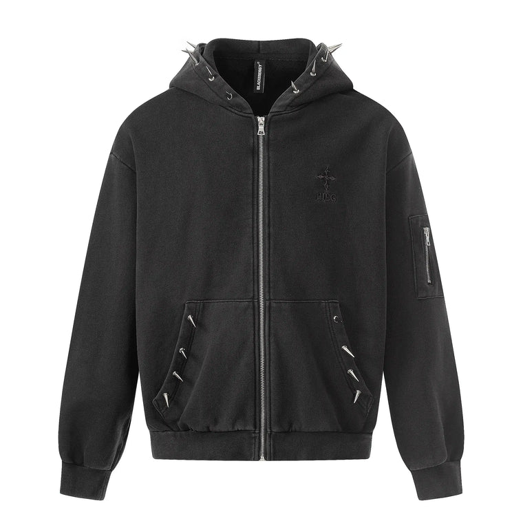 EAC – Studded Zip Hoodie