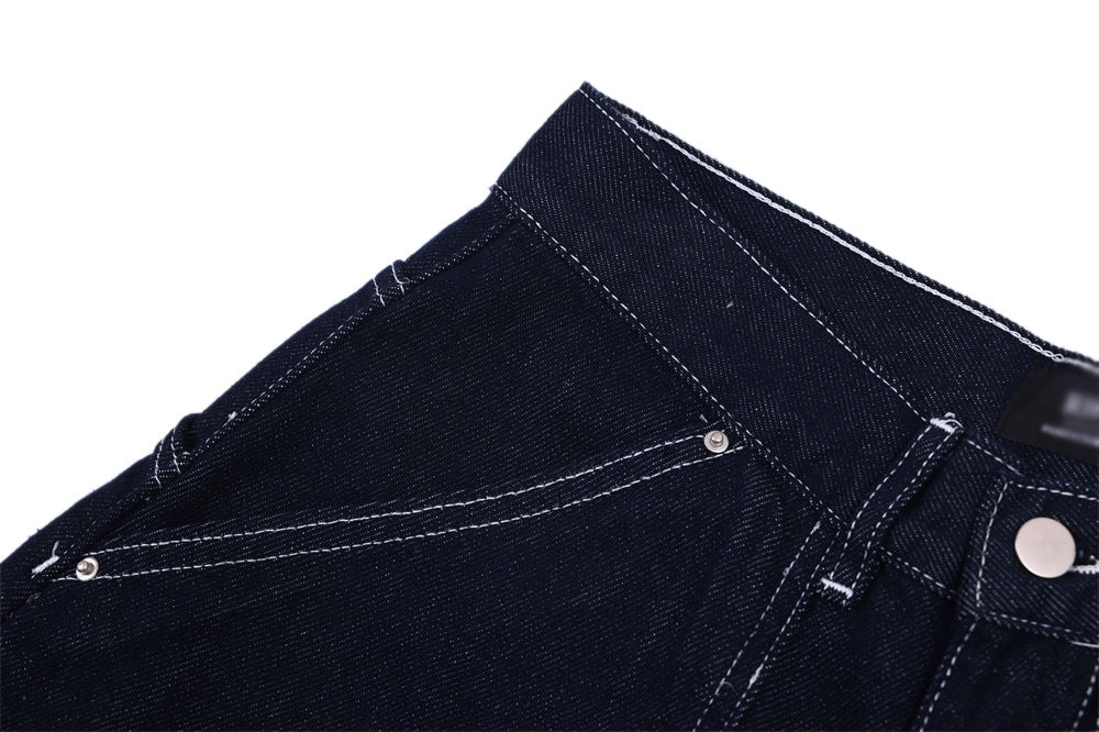 PocketWave Cropped Wide-Leg Jeans