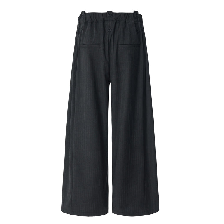 EAC–Pinstripe Wide-Leg Tailored Pants