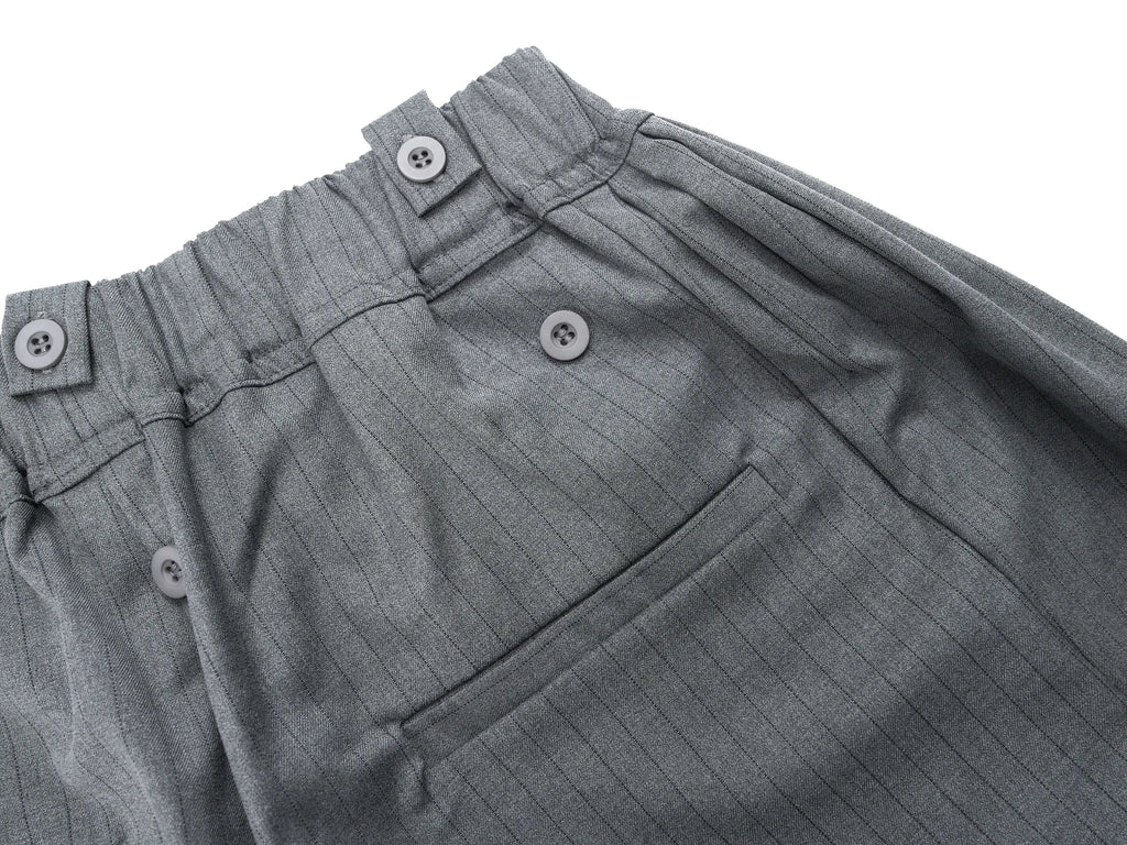 EAC–Pinstripe Wide-Leg Tailored Pants