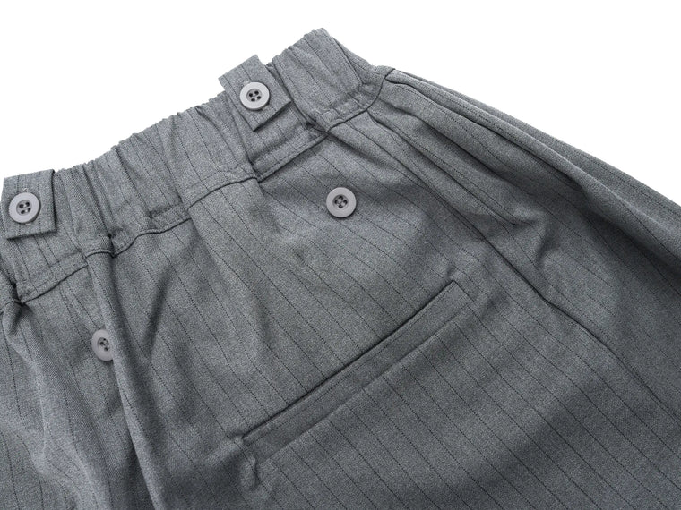 EAC–Pinstripe Wide-Leg Tailored Pants