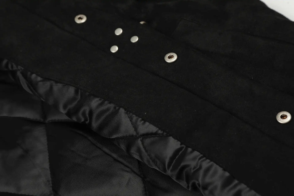 EAC–Suede Buckle Padded Jacket