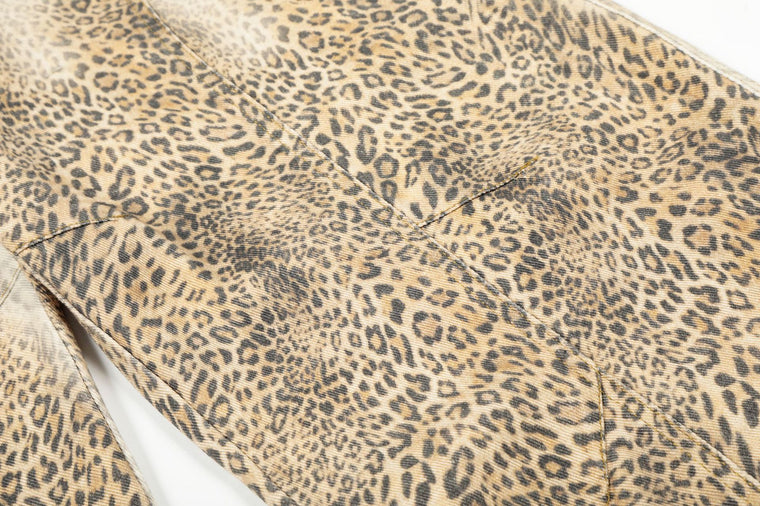 EAC–Leopard Curved Leg Jeans