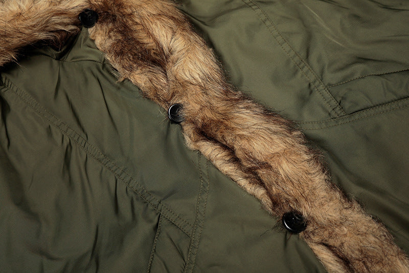 EAC–Faux Fur Trim Puffer Jacket