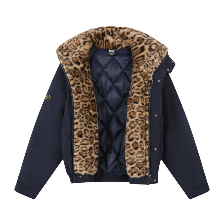 EAC–Padded Jacket with Leopard Lining