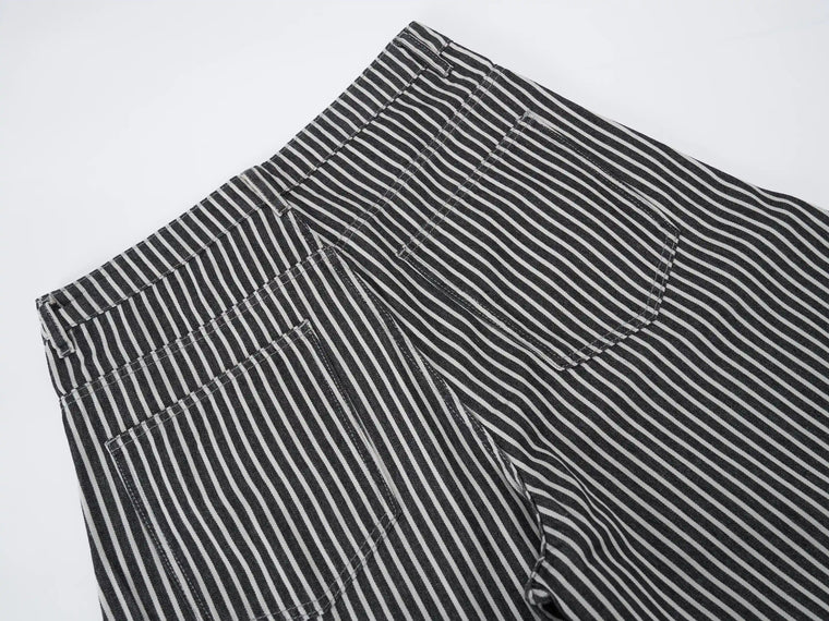 EAC – Curved-Leg Stripe Jeans