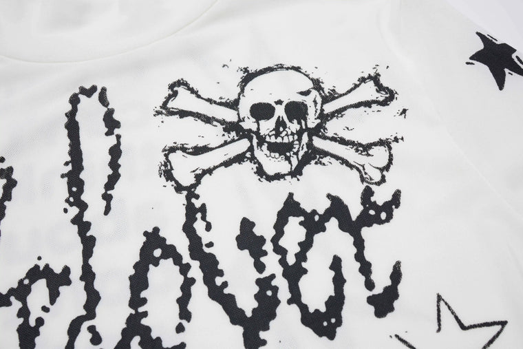 EAC – Graphic Mesh Long Sleeve Top