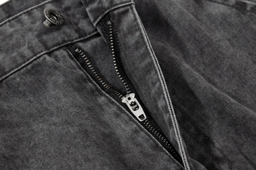 EAC – Washed Wide-Leg Denim Pants