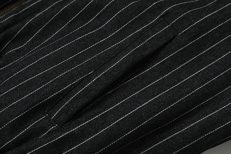 EAC–Striped Leopard Fur-Trim Hooded Padded Jacket