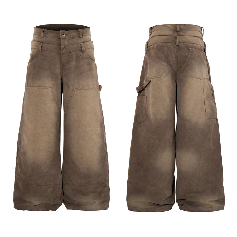 EAC – Double-Waist Logger Wide-Leg Trousers