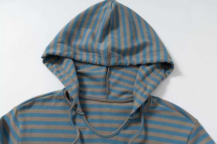 EAC–Relaxed Striped Hoodie