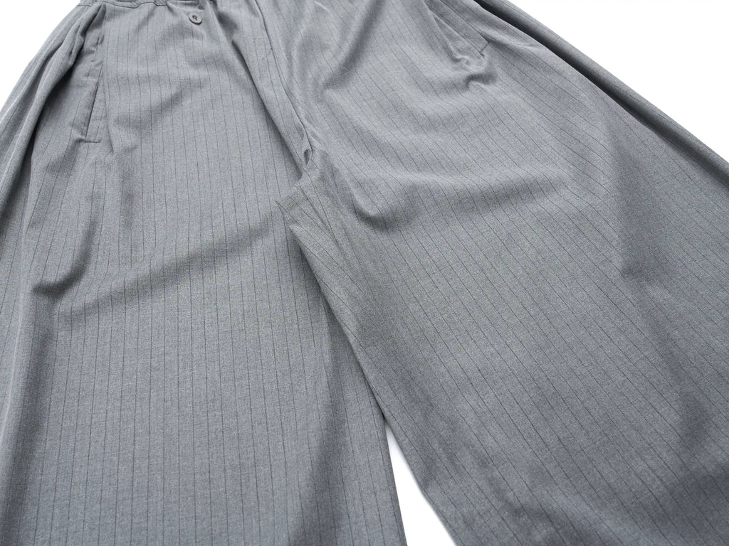 EAC–Pinstripe Wide-Leg Tailored Pants