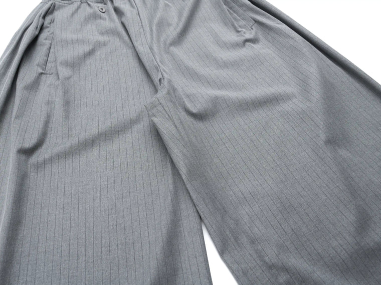 EAC–Pinstripe Wide-Leg Tailored Pants