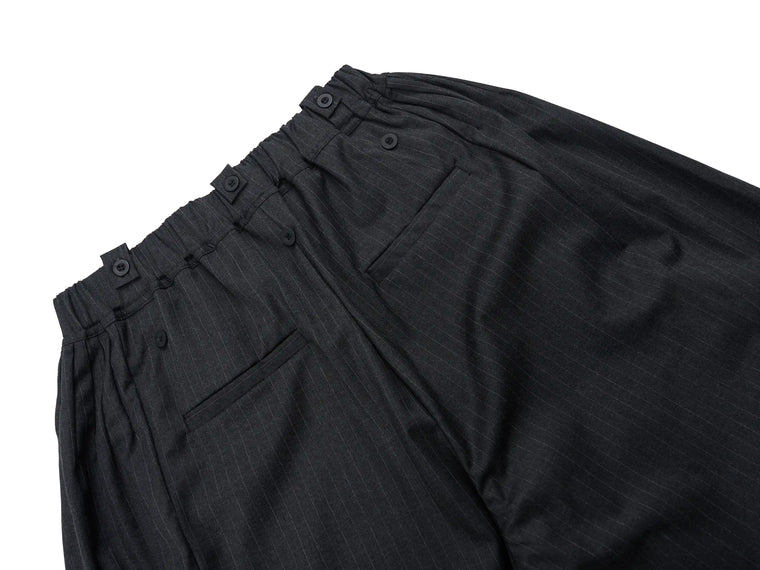 EAC–Pinstripe Wide-Leg Tailored Pants