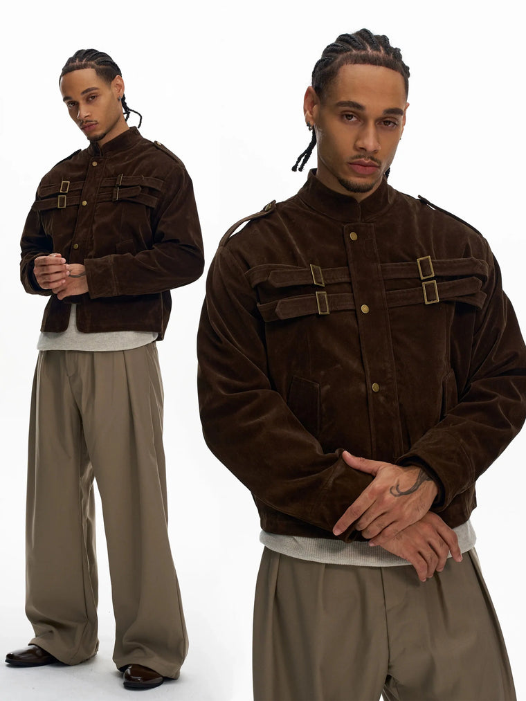 EAC–Vintage Suede Panel Jacket