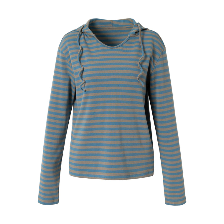 EAC–Relaxed Striped Hoodie