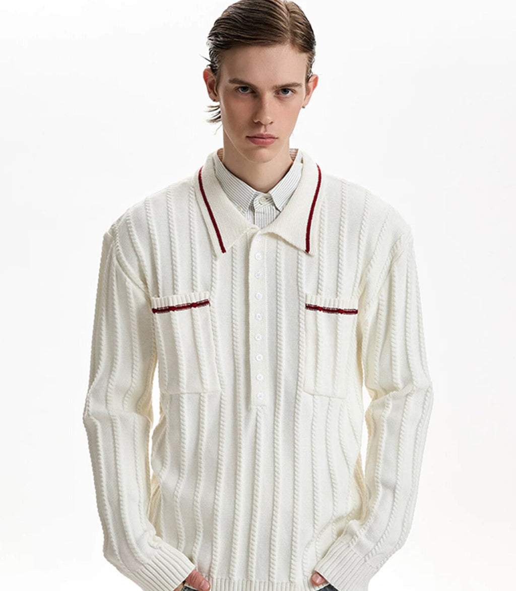 EAC – Luxe Knit Polo Sweater