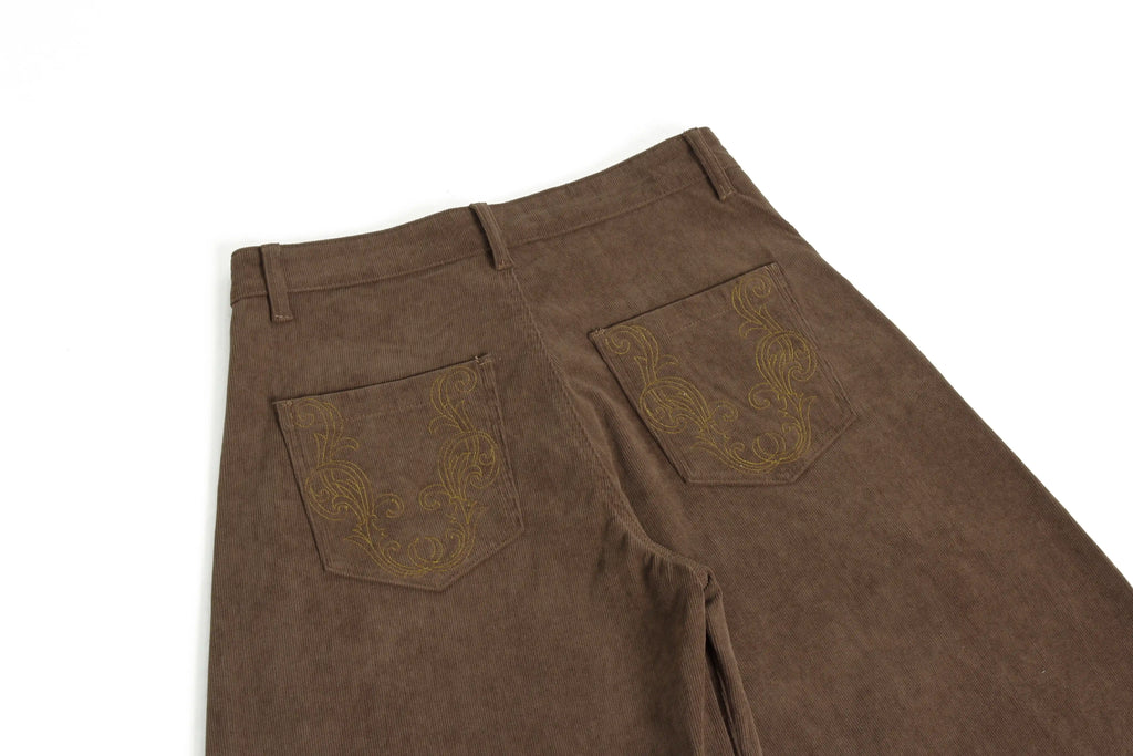 EAC – Embroidered Wide-Leg Pants