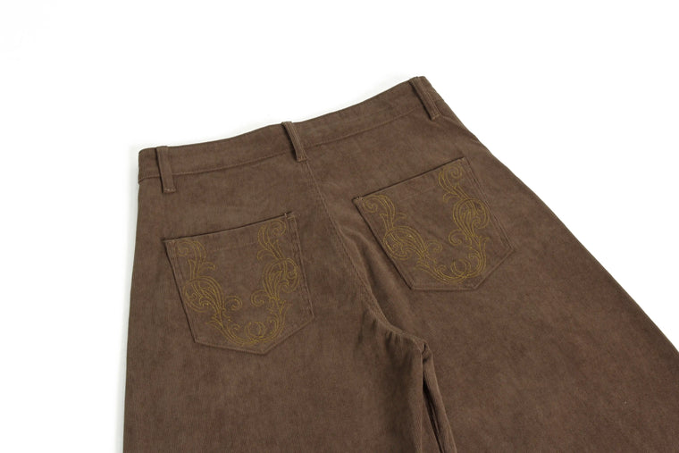 EAC – Embroidered Wide-Leg Pants